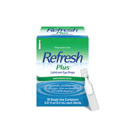 Refresh Plus Lubricant Eye Drops, 30 vials