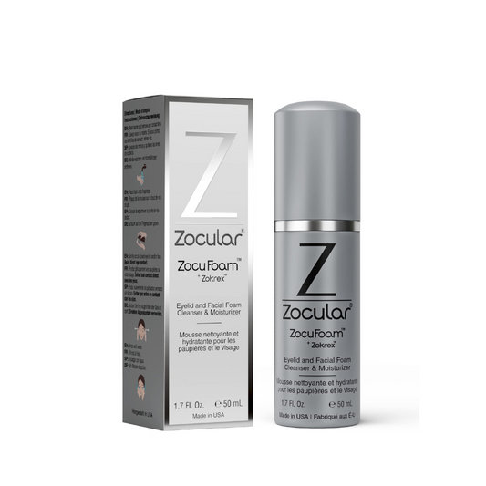 Zocufoam Eyelid and Facial Foam Cleanser Say goodbye to irritated, scratchy eyes or facial blemishes.