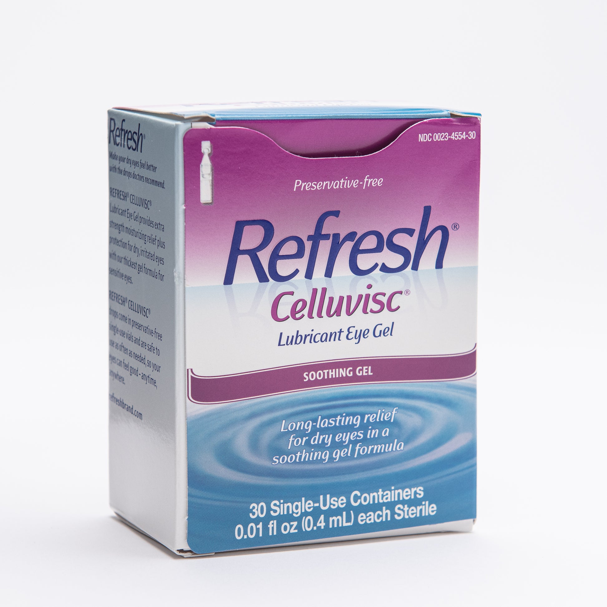 Refresh Celluvisc Lubricant Eye Gel 30ct Single Use Peeq Pro